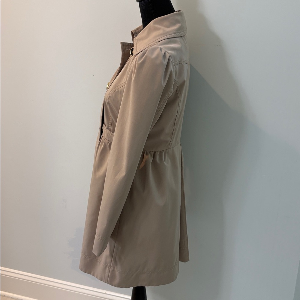 Kenneth Cole Beige Midi Trench Coat Women’s Small - Picture 2 of 7